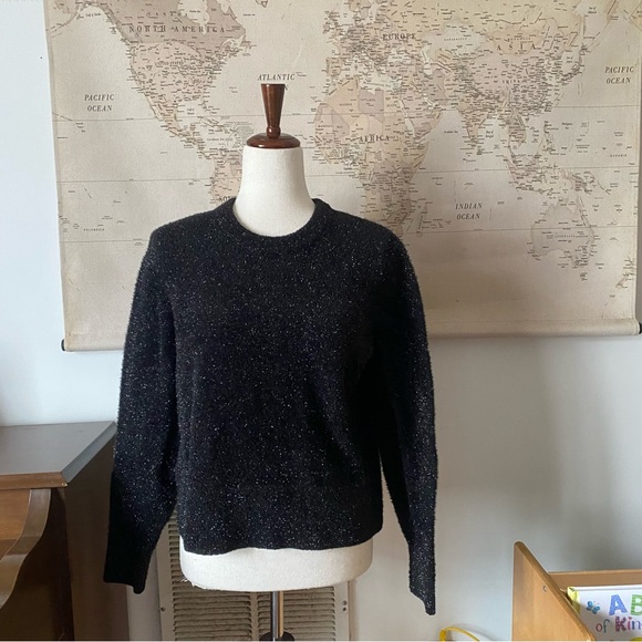 Old Navy Sweaters - Old Navy Women's Black Glittered Sweater Medium